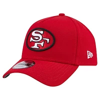 Men's New Era  Scarlet San Francisco 49ers Throwback A-Frame 9FORTY Adjustable Hat