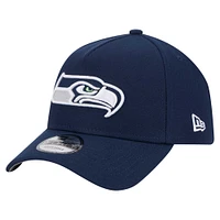 Men's New Era  College Navy Seattle Seahawks  A-Frame 9FORTY Adjustable Hat