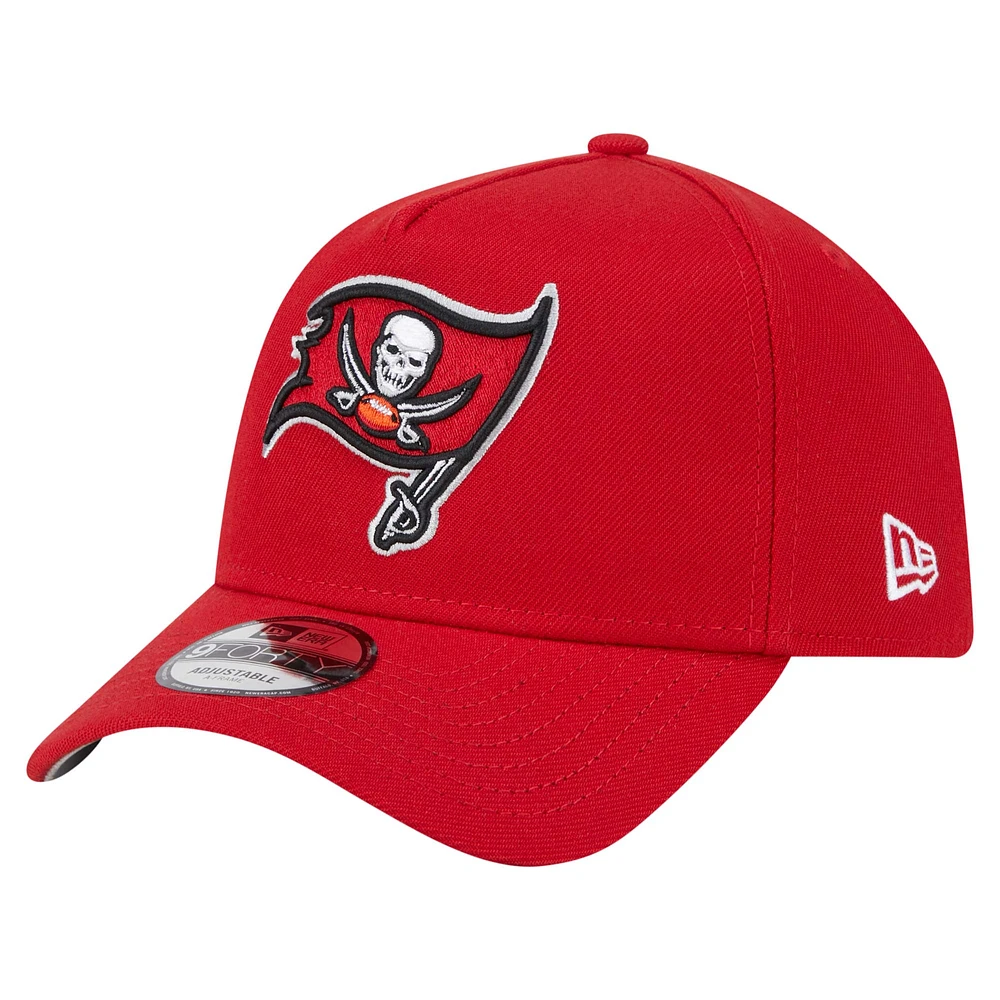 Men's New Era  Red Tampa Bay Buccaneers  A-Frame 9FORTY Adjustable Hat