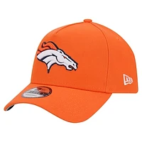 Men's New Era  Orange Denver Broncos  A-Frame 9FORTY Adjustable Hat