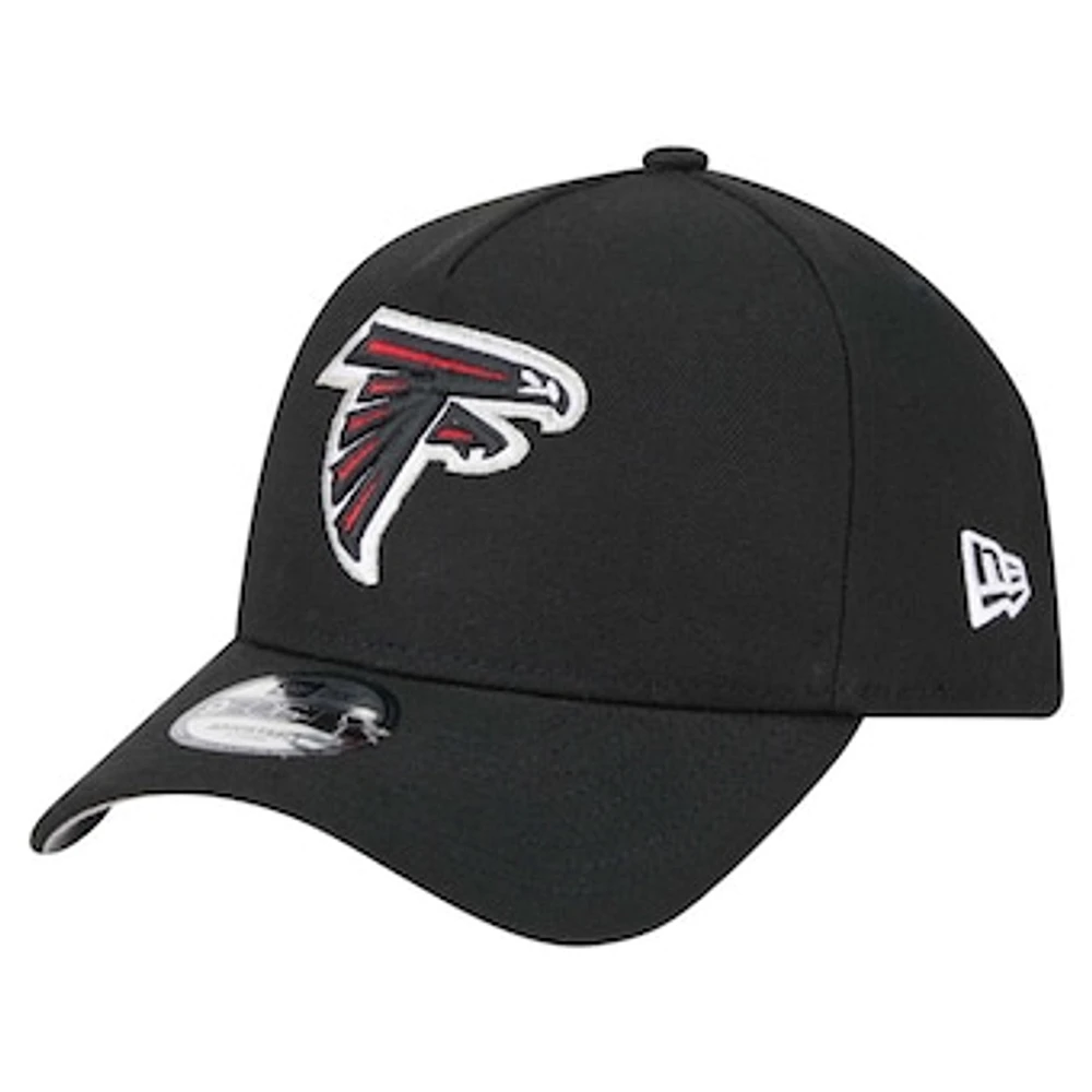 Men's New Era  Black Atlanta Falcons  A-Frame 9FORTY Adjustable Hat