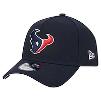 Men's New Era  Navy Houston Texans  A-Frame 9FORTY Adjustable Hat