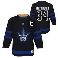 Toddler Auston Matthews Black Toronto Maple Leafs  Replica Player Jersey