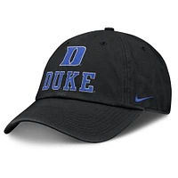 Men's Nike Black Duke Blue Devils 2025 Sideline Club Adjustable Hat