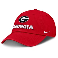 Men's Nike Red Georgia Bulldogs 2025 Sideline Club Adjustable Hat