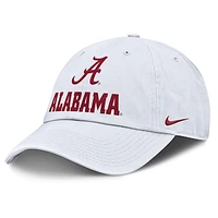 Men's Nike White Alabama Crimson Tide 2025 Sideline Club Adjustable Hat