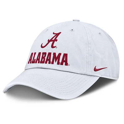 Men's Nike White Alabama Crimson Tide 2025 Sideline Club Adjustable Hat