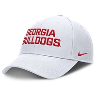 Men's Nike  White Georgia Bulldogs Rise Practice Adjustable Hat