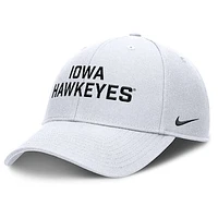 Men's Nike  White Iowa Hawkeyes Rise Practice Adjustable Hat