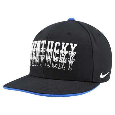 Men's Nike  Black Kentucky Wildcats True Primetime Performance Fitted Hat