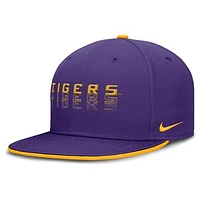 Men's Nike  Purple LSU Tigers True Primetime Performance Fitted Hat