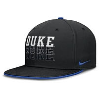 Men's Nike  Black Duke Blue Devils True Primetime Performance Fitted Hat