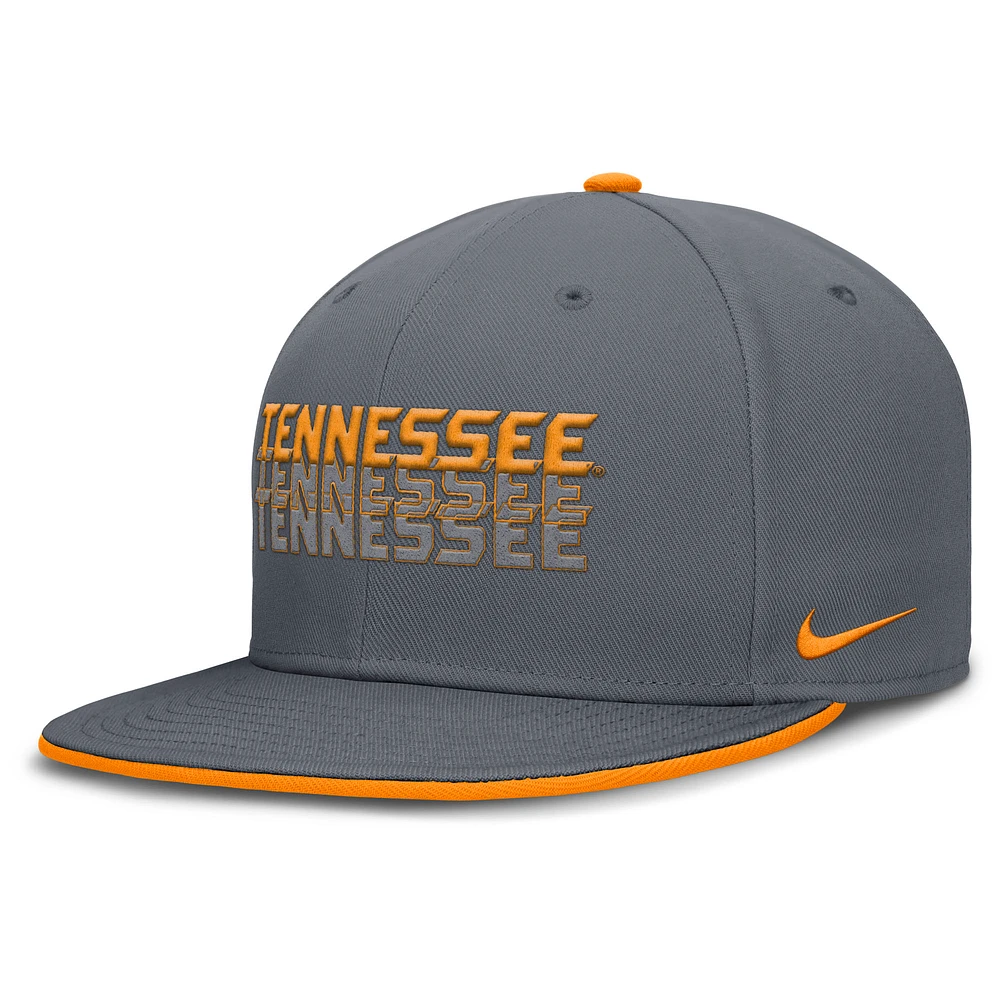 Men's Nike Gray Tennessee Volunteers True Primetime Performance Fitted Hat
