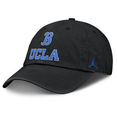 Men's Jordan Brand Black UCLA Bruins 2025 Sideline Club Adjustable Hat