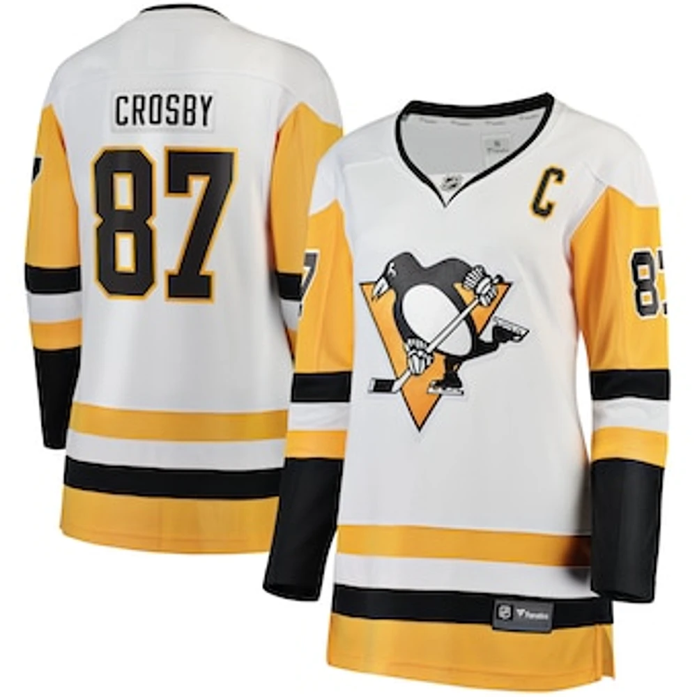 Women's Fanatics Sidney Crosby White Pittsburgh Penguins Premier Breakaway Player Jersey