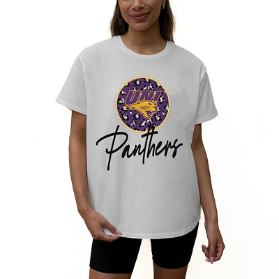 Women's Gameday Couture White Northern Iowa Panthers Wild Expectations Tri-Blend Flowy T-Shirt