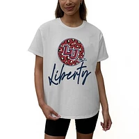 Women's Gameday Couture White Liberty Flames Wild Expectations Tri-Blend Flowy T-Shirt