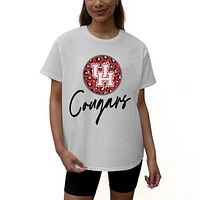 Women's Gameday Couture White Houston Cougars Wild Expectations Tri-Blend Flowy T-Shirt