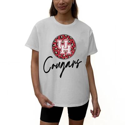 Women's Gameday Couture White Houston Cougars Wild Expectations Tri-Blend Flowy T-Shirt