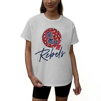 Women's Gameday Couture White Ole Miss Rebels Wild Expectations Tri-Blend Flowy T-Shirt