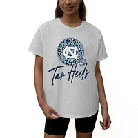 Women's Gameday Couture White North Carolina Tar Heels Wild Expectations Tri-Blend Flowy T-Shirt