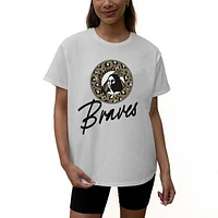 Women's Gameday Couture White University of North Carolina at Pembroke Braves Wild Expectations Tri-Blend Flowy T-Shirt