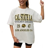 Women's Gameday Couture Cream Cal State L.A. Golden Eagles Unity Oversized T-Shirt