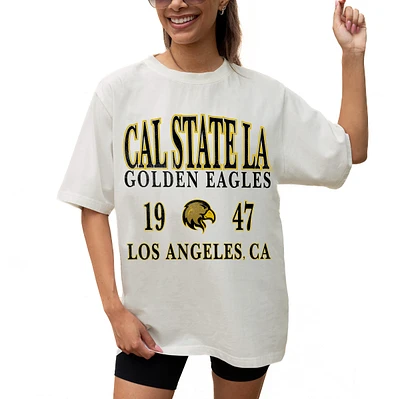 Women's Gameday Couture Cream Cal State L.A. Golden Eagles Unity Oversized T-Shirt