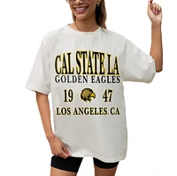 Women's Gameday Couture Cream Cal State L.A. Golden Eagles Unity Oversized T-Shirt