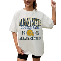 Women's Gameday Couture Cream Albany State Golden Rams Unity Oversized T-Shirt