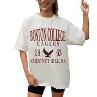 Women's Gameday Couture Cream Boston College Eagles Unity Oversized T-Shirt