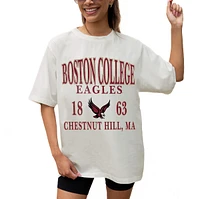 Women's Gameday Couture Cream Boston College Eagles Unity Oversized T-Shirt