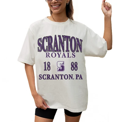 Women's Gameday Couture Cream Scranton Univ Royals Unity Oversized T-Shirt