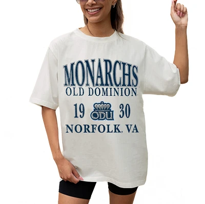 Women's Gameday Couture Cream Old Dominion Monarchs Unity Oversized T-Shirt