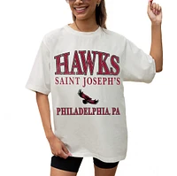 Women's Gameday Couture Cream Saint Joseph's Hawks Unity Oversized T-Shirt