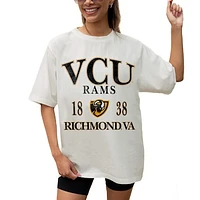 Women's Gameday Couture Cream VCU Rams Unity Oversized T-Shirt