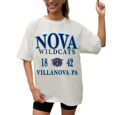 Women's Gameday Couture Cream Villanova Wildcats Unity Oversized T-Shirt