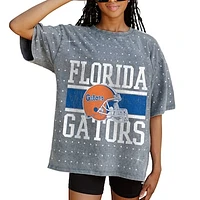 Women's Gameday Couture Gray Florida Gators On the Ball Oversized T-Shirt