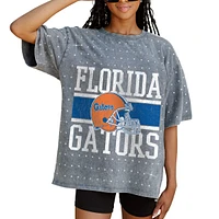 Women's Gameday Couture Gray Florida Gators On the Ball Oversized T-Shirt