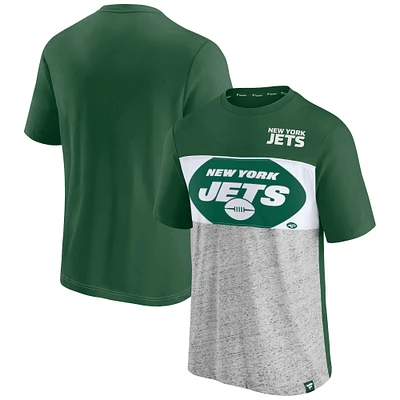 Men's Fanatics Green New York Jets Colorblock T-Shirt