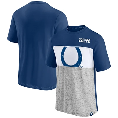 Men's Fanatics Royal Indianapolis Colts Colorblock T-Shirt