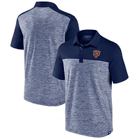 Men's Fanatics  Heather Navy Chicago Bears Clutch Polo