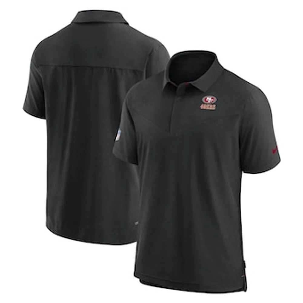 Men's Nike Black San Francisco 49ers 2022/23 Sideline Lockup Performance Polo