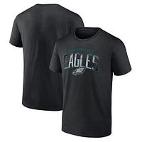 Men's Fanatics  Black Philadelphia Eagles Arch Smoke T-Shirt