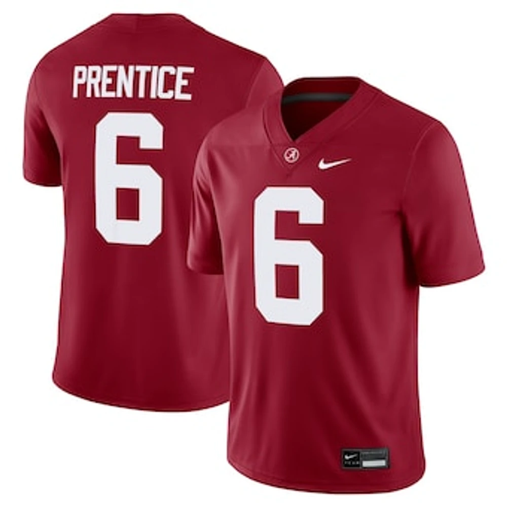 Men's Nike Kobe Prentice Crimson Alabama Tide NIL Football Game Jersey