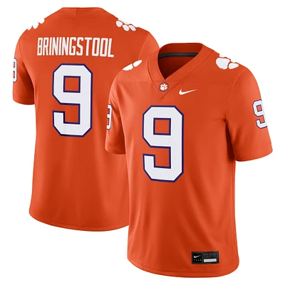 Men's Nike Jake Briningstool Orange Clemson Tigers NIL Football Game Jersey