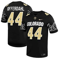 Men's Nike Charlie Offerdahl Black Colorado Buffaloes NIL Football Game Jersey