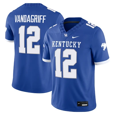 Men's Nike Brock Vandagriff Royal Kentucky Wildcats NIL Football Game Jersey