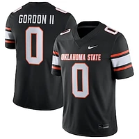 Men's Nike Ollie Gordon II Black Oklahoma State Cowboys NIL Football Game Jersey