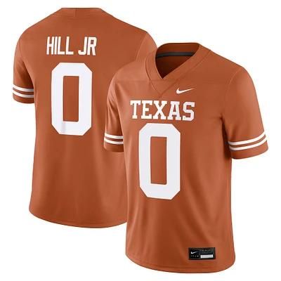 Men's Nike Anthony Hill Jr Orange Texas Longhorns NIL Football Game Jersey